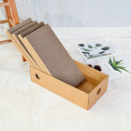 4-Pack 1 Cat Scratching Post Cardboard Box for Indoor Cats, Cat Scratching Mat Cardboard Box for Indoor Cats and Kittens