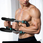 TwisterArm Pro – Barra de Treino Ajustável (60–140 lbs) para Peito e Antebraço