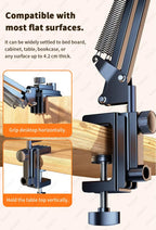 Suporte de Tablet para Cama com Braço Metálico 90 cm e Rotação 360°