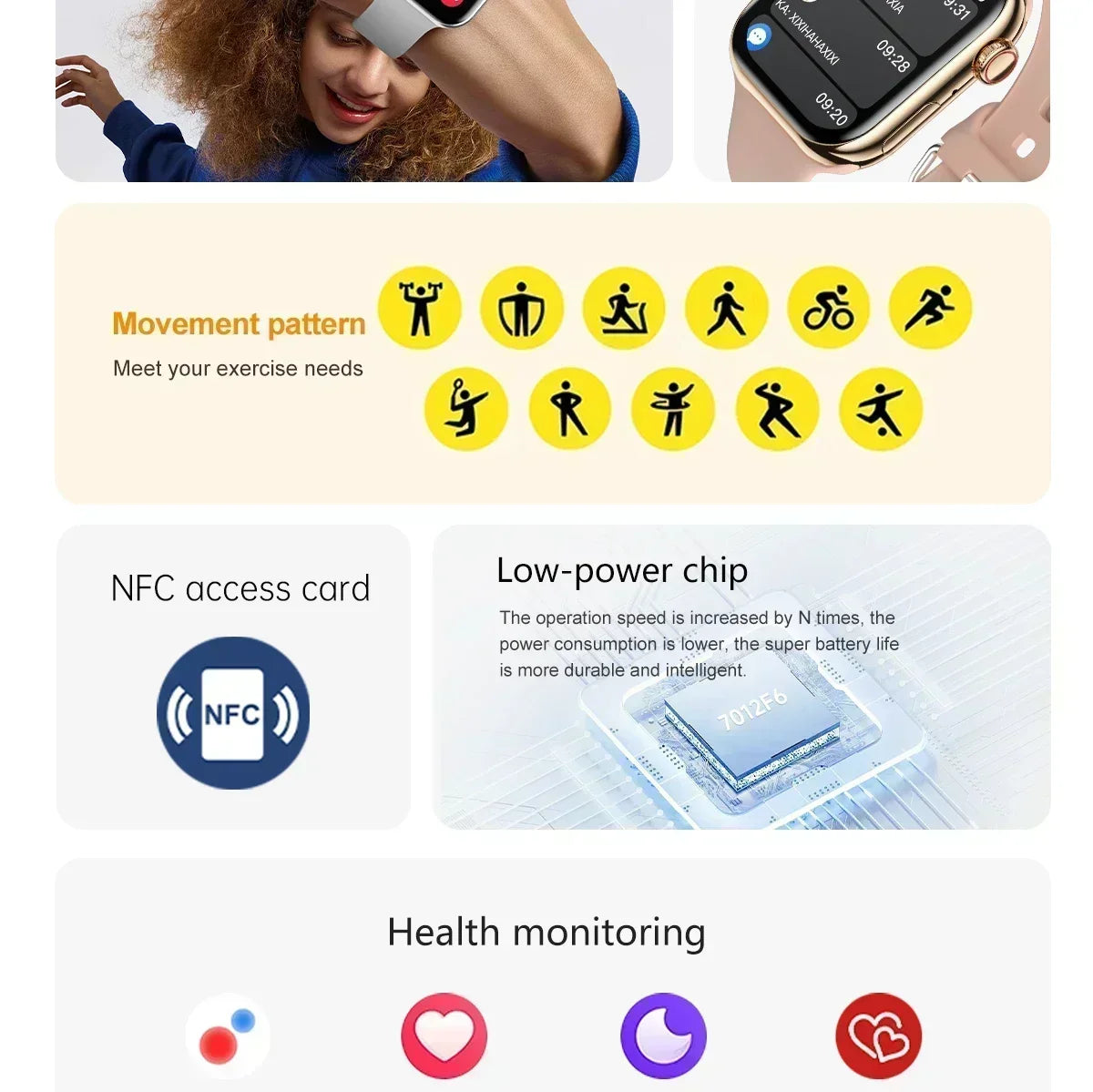 2026 New GPS Smart Watch Series 10 For Apple Watch 10 Memory Music Video Bluetooth Call Waterproof NFC Smartwatch For Android IOS