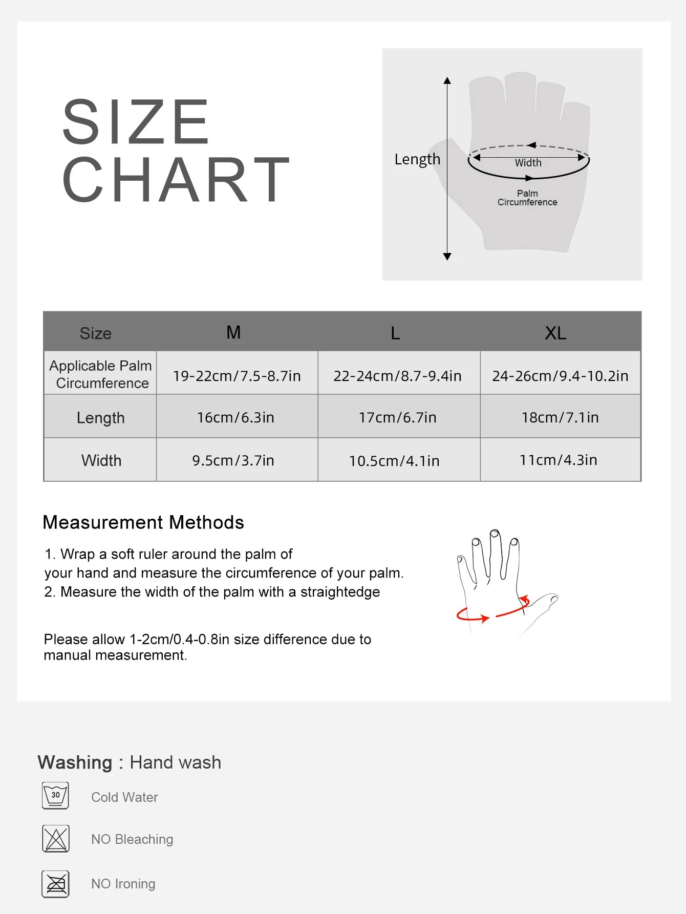 Luvas de Meio Dedo com Suporte de Pulso e Aderência Antiderrapante