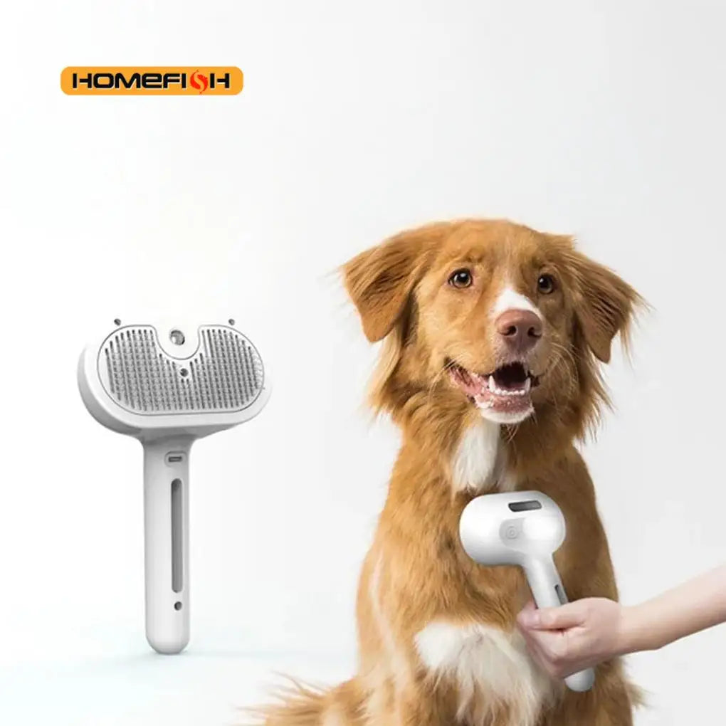 Steam Spray Dog Grooming Brush Single Steam Brush For Dogs Luxury Grooming Brush Dog Steam Brush