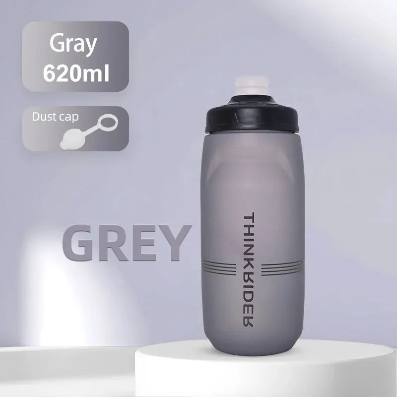 ThinkRider 620ml/750ml MTB Bicycle Water Bottle, Road Bike Water Bottle, Outdoor Sports Plastic, Portable, Large Capacity Drink, Cycling