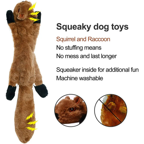 Funny Simulated Animal No Stuffing Dog Toy with Sneakers Durable Stuffingless Plush Squeaky Dog Chew Toy Crinkle Pet Squeak Toy
