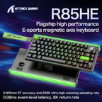 R85 ATTACK SHARK R85HE Magnetic Keyboard Wired 0.005mm RT 8K+ Hz 256K RGB Gaming Keyboard Neon Lightbox for Esports Gaming