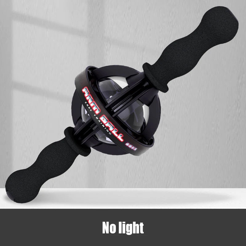 Arm Ball Arm Strength Exerciser Gyroscope Forearm Exercise Gyroscope with LED Light Core Trainer Home Gym Fitness Equipment