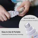 Dog Nail Grinder USB Rechargeable Electric Pet Paws Clipper & Trimmer Painless Paws Grooming Quiet 2-Speed ​​Dog Nail File