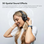 OneOdio A6 — Headphones Over‑Ear ANC 48 dB com LDAC Hi‑Res e App