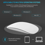 Lenovo Wireless Mouse Rechargeable Bluetooth 5.0 Silent Surface Touch Mice Ultra-thin Magic Mouse For Laptop Ipad Mac PC Macbook