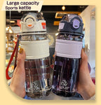 750ml/1000ml Large Capacity Sports Water Bottle Waterproof Plastic Water Cup Outdoor Travel Cycling Hiking Camping Gym Drinkware