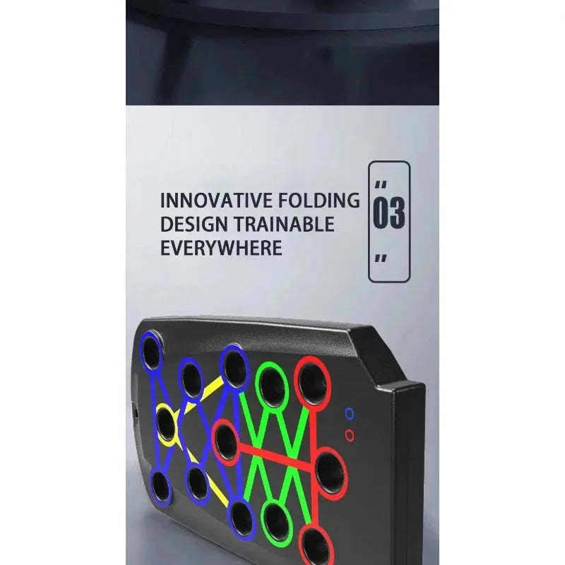 PushUpBoard Pro – Prancha Multifuncional de Flexões para Treino de Peito e Abdómen