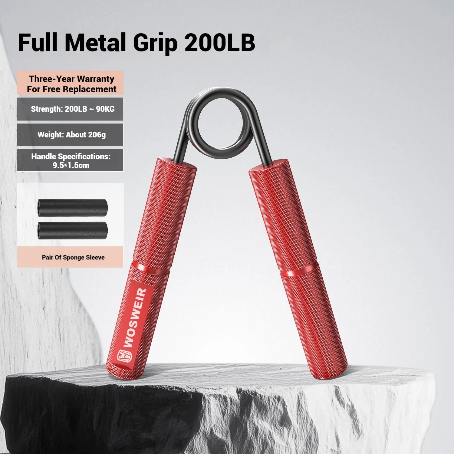 Hand Grip R‑Type Profissional para Treino de Força