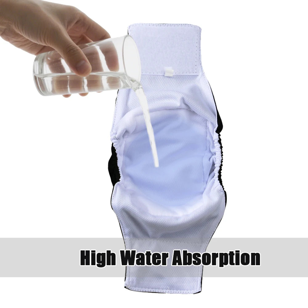 3pcs Reusable Belly Band for Male Dogs Washable Pet Dog Diapers Physiological Pants Short Breathable Puppy Nappies Warp Supplies