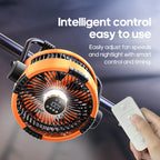 Portable 6 in 1 Outdoor Camping Fan 20000mAh Rechargeable Wireless Tent Ceiling Fan 4 Speed ​​Adjustment LED Lighting Power Bank