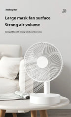 Ventoinha Youpin Small White — Mesa Portátil, Silenciosa, 4 Velocidades e Temporizador