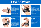 VELPEAU CMC Thumb Brace for Osteoarthritis, Pain and Arthritis Support, Comfortable thumb splint comes with compression sleeve.