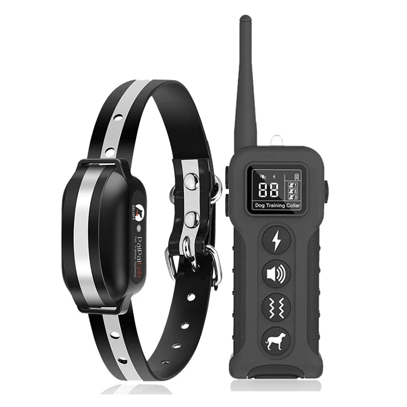 Dog Training Collar With 9 Different Sounds 1000M Electric Dog Anti Bark Collar 433HZ Universal Waterproof Rechargeable Collar