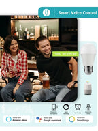 Lâmpada Smart RGB Wi‑Fi Tuya Compatível com Alexa e Google Home