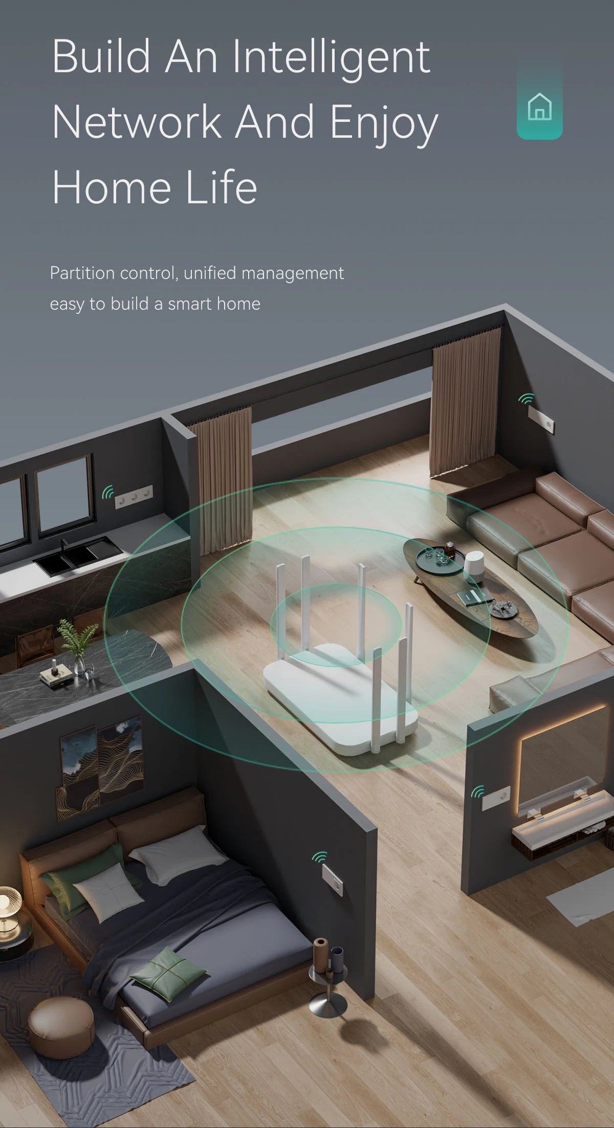 BSEED WiFi Touch Switch — Tomada EU com USB‑C Tuya Smart Life