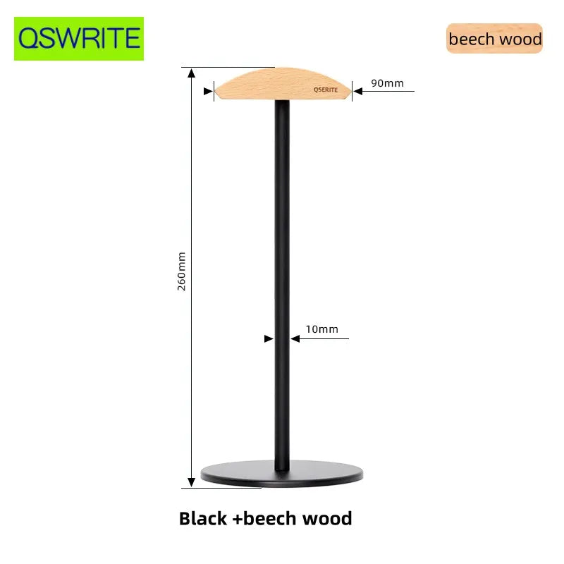 Walnut wood headphone holder minimalist earphone storage rack Solid wood headphone hanger earphone holder