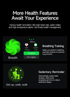 Smartwatch Saúde 2026 – Laser Inteligente, Diagnóstico Completo e Estilo Masculino