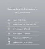 3-in-1 Magnetic Wireless Charger for iPhone 16 15 14 13 12, Fast Charging Station for Apple Watch 10 9 8 7 6 5 4, AirPods 2 3 Pro