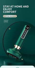 TriColor GuaSha Pro – Massajador Elétrico Anticelulite com Vácuo, Infravermelhos e Terapia de Scraping