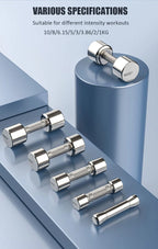 Electroplate Dumbbells Anti-slip Metal Stainless Steel Weightlifting Dumbbells for Women Home Fitness Equipment Strength Training