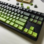 Line Gradient Side Shine Through Keycaps Cherry Profile PBT Custom Keycaps for 60% 65% 75% 96% 98% 100% Mechanical Keyboard