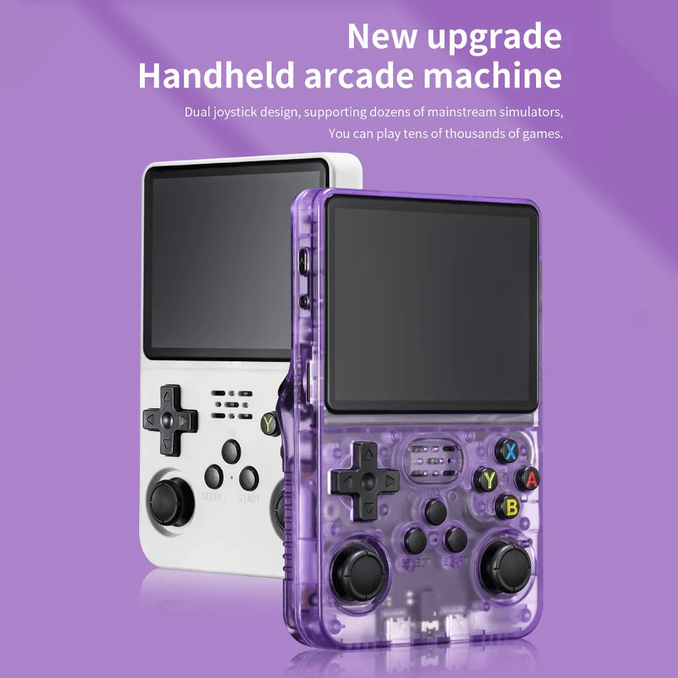 R36S Retro Handheld Game Console Linux System 3.5 inch IPS HD 4K With 64G 20000 Games Portable Pocket Game Console