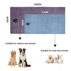 3 Size Options Microfiber Pet Bath Towel Embroidered Super Soft Absorbent Cat for Dogs Grooming Supplies