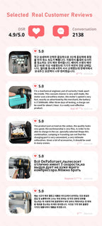 Aspirador Portátil CENRR 998000PA Sem Fios para Limpeza de Carro