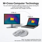 Rapoo MT720L Multimodo Rechargeable Wireless Mouse 4000 DPI Bluetooth Mouse Easy-Switch Up to 4 Devices