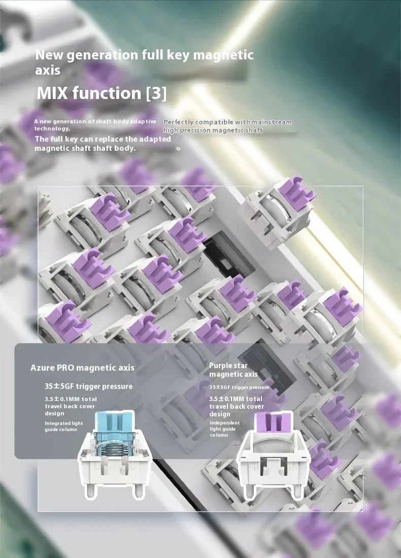 IROK Carotmas Mercury68 Max mars68 pro Mercury 68 Gaming Magnetic Mechanical Keyboard Rapid Trigger 0.001 8K Wired Gamer Keyboard