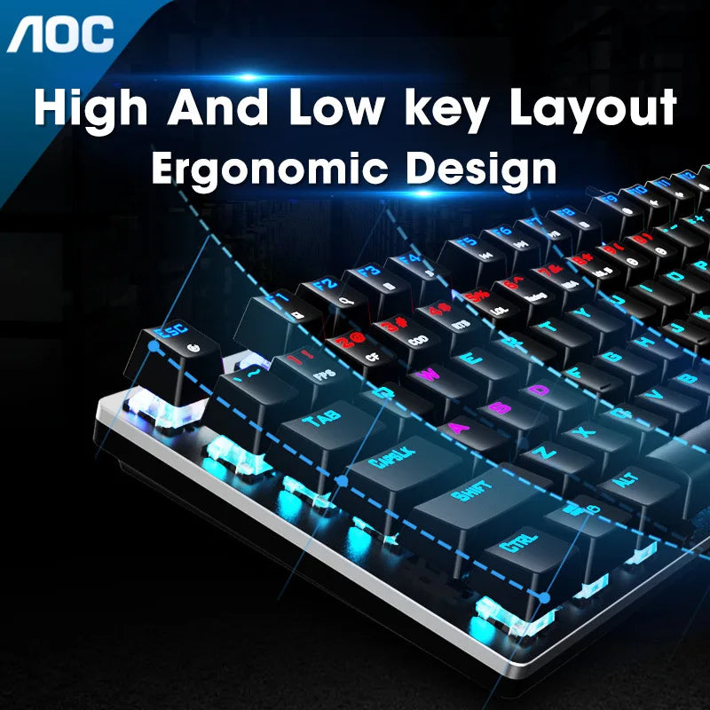 GK410 104 Full Keys Hot Swap Metal Panel Mechanical Keyboard RGB Light Green Black Tea Redaxis Non-Impact Gaming Computer Keyboard