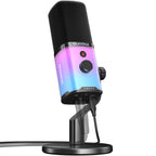 MAONO PD100X — Microfone Dinâmico USB/XLR com Noise Reduction, Mute e RGB