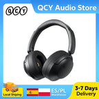 QCY H3S ANC Over Ear Headphones -56dB Noise Canceling Headsets Bluetooth 6.0 Hi-Res LDAC Spatial Sound Earphones Dual Driver