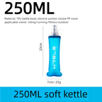 Garrafa Dobrável em Silicone 150ml/250ml/500ml – Portátil com Bocal Bite para Outdoor