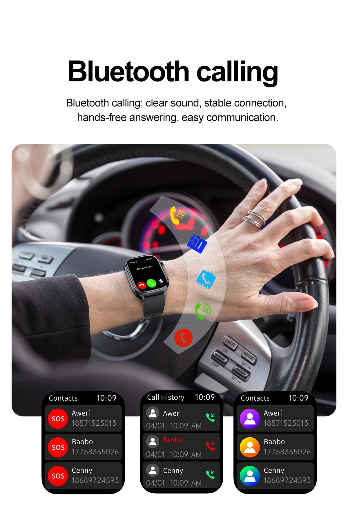 2026 New AI Health Care Accurate Detection ECG SmartWatch Blood Pressure Lipids Uric Acid Analysis Bluetooth Call Smart Watches