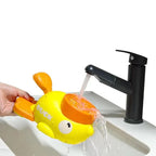 1 Pcs Little Yellow Duck Pet Feeder Interactive Training Device For Cats And Dogs Food Dispensing By Pressing Automatic Feeder