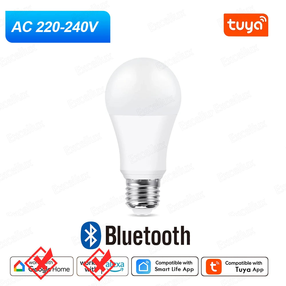 Tuya E27 Smart Bulb 15W — RGB + CW/WW WiFi/Bluetooth Alexa