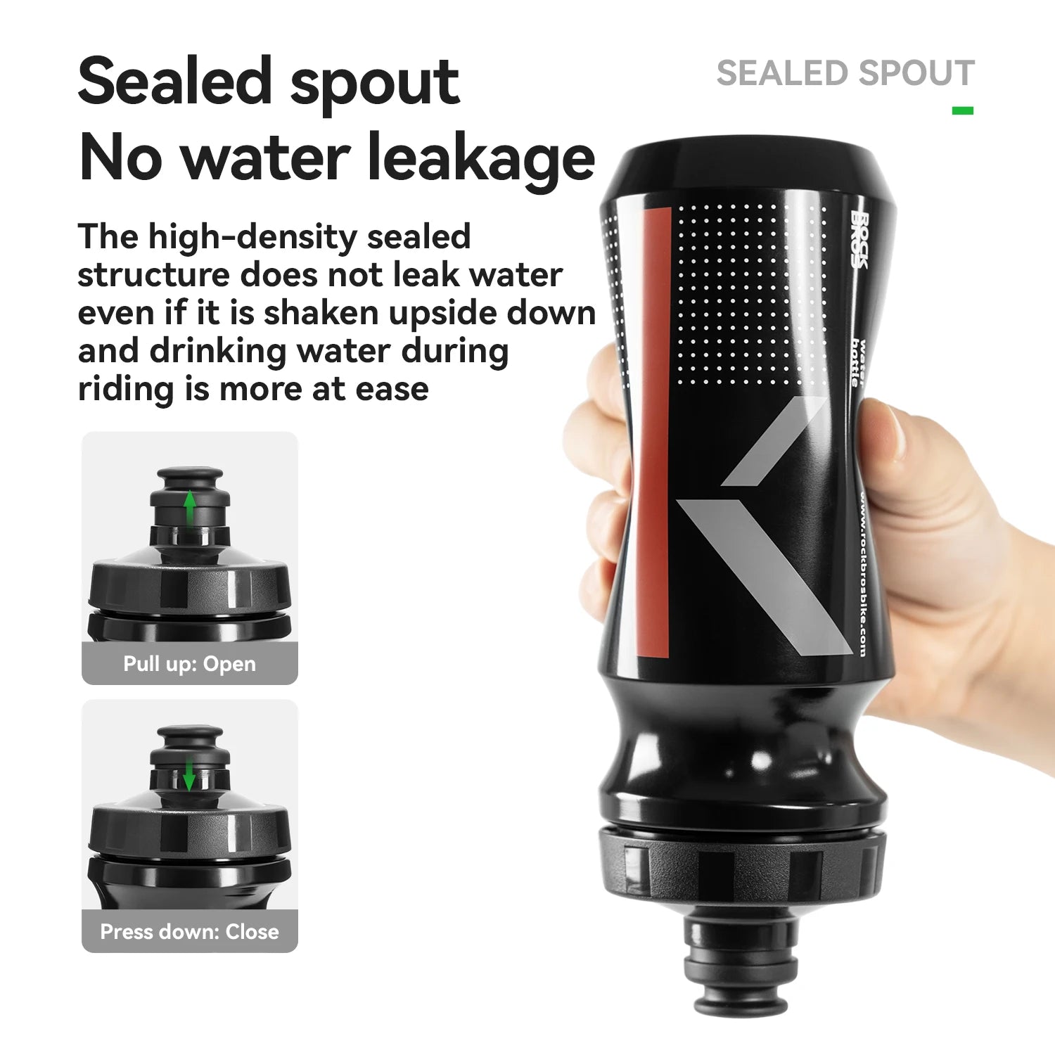 Garrafa de Ciclismo 600ml – Squeezable e de Hidratação Rápida para Bicicleta e Outdoor