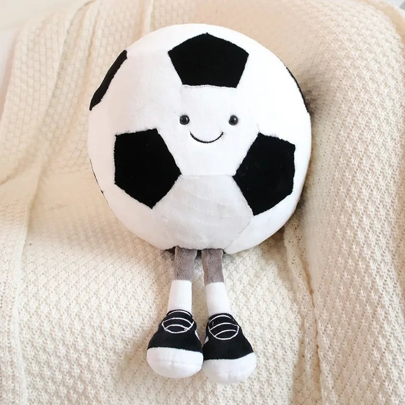 Soccer doll, basketball plush toy, creative soccer doll, cushion, pet ball, interactive dog and cat toy.