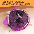 Christmas Gifts Cat Tunnel Toy, Large collapsible cat and dog tunnel toys, 6 entrances and exits design, unique unicorn shape