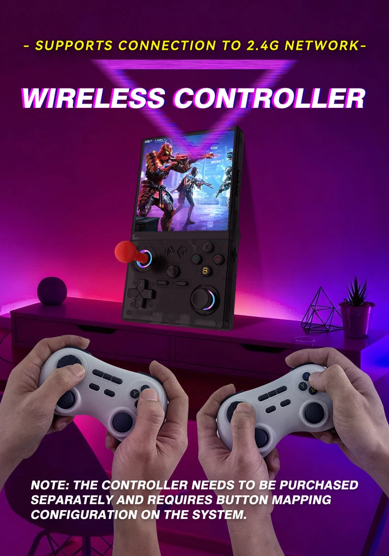 Open Source XF40V Retro Handheld Game Console 4.0 Inch 720x720 IPS Screen Portable Hand Held Retro Video Gaming Player