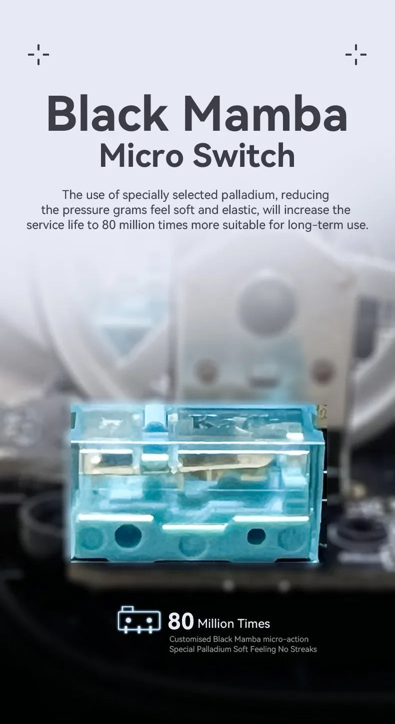 Attack Shark X3 Ultra Light Wireless Gaming Mouse Tri Mode 2.4G/Bluetooth/USB-C 26000DPI PAW3395 Sensor 49g Lightweight