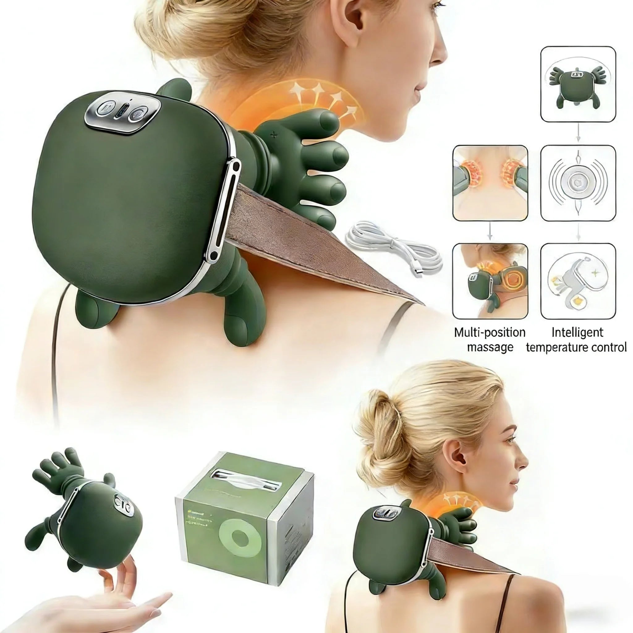 BionicFinger Pro – Massajador Sem Fios para Pescoço, Ombros e Trapézio