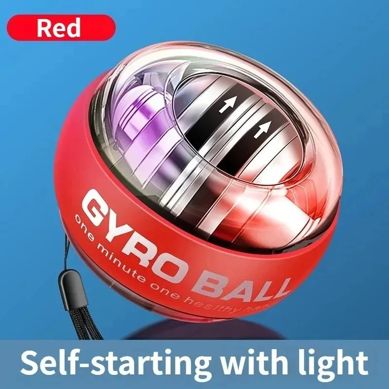 Bola Giroscópica Auto‑Start — Treinador de Pulso e Antebraço para Força e Resistência