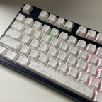 Line Gradient Side Shine Through Keycaps Cherry Profile PBT Custom Keycaps for 60% 65% 75% 96% 98% 100% Mechanical Keyboard