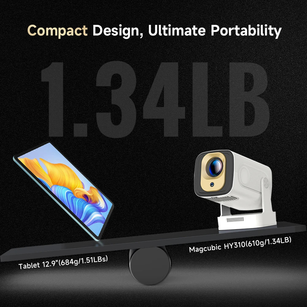 Magcubic HY310 Android 11 Projector 4K Native 1080P Auto Focus Native 330ANSI Dual Wifi BT5. 4 Air Mouse Voice Home Outdoor Movie